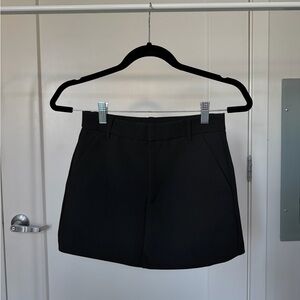 Zara Black Tailored Mini Skort
